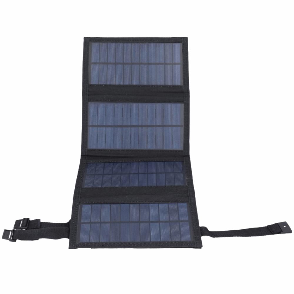 Durable Polycrystalline Solar Panel Waterproof 4 Fold Solar Charger USB Output High Conversion Rate Solar Cell Charger Camping