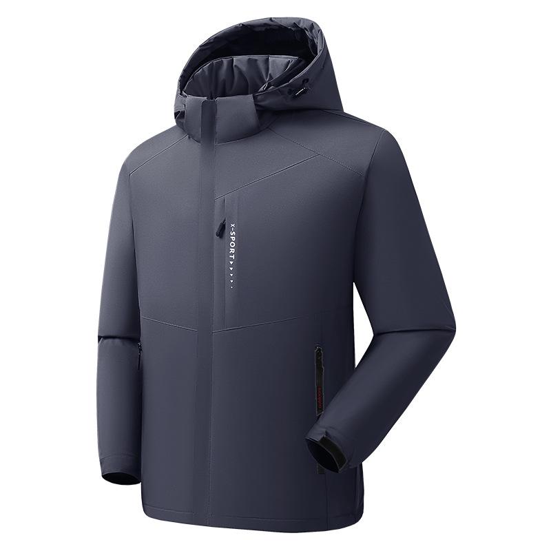 New Velvet Padded Jacket Outdoor Mountaineering Clothes Windproof Waterproof Jacket Warm Cotton-padded Coat