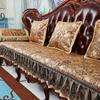 European Style Sofa Covers Luxury Solid Chenille Anti-slip Couch Cushion Living Room Sofa Armchair Towel Slipcover Home Decor