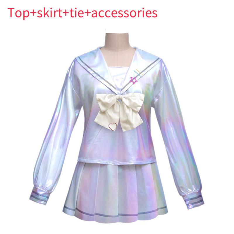 

Girl Needy Halloween Overdose Rain Game Character Role Playing Costume Uniforms XXXL белый