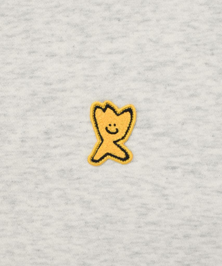 Wacky Willy Logo Wappen Fleece Zip-Up Hoodie Oatmeal