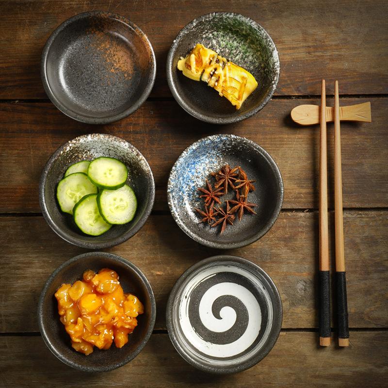 2pcs   Dishes for Household Round Seasoning Dishes Dipped In Soy Sauce Vinegar Dishes for Restaurant Side Dishes and Snacks