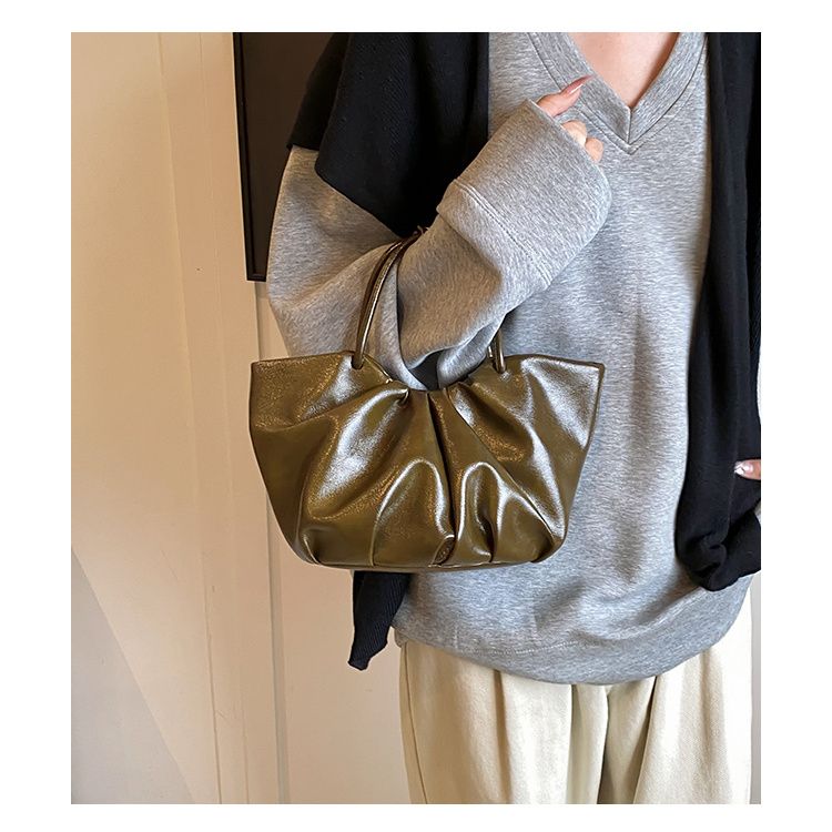 Lightweight and Comfortable Cloud Forest Style Versatile Fashion Large Capacity Pleated Women's Bag Original Small Bag Lazy Style