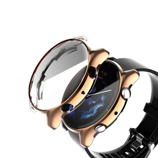 Watch Case Anti-fall Electroplating TPU Smart Watch Full Screen Protector Cover for Amazfit GTR 3/GTR 3 Pro