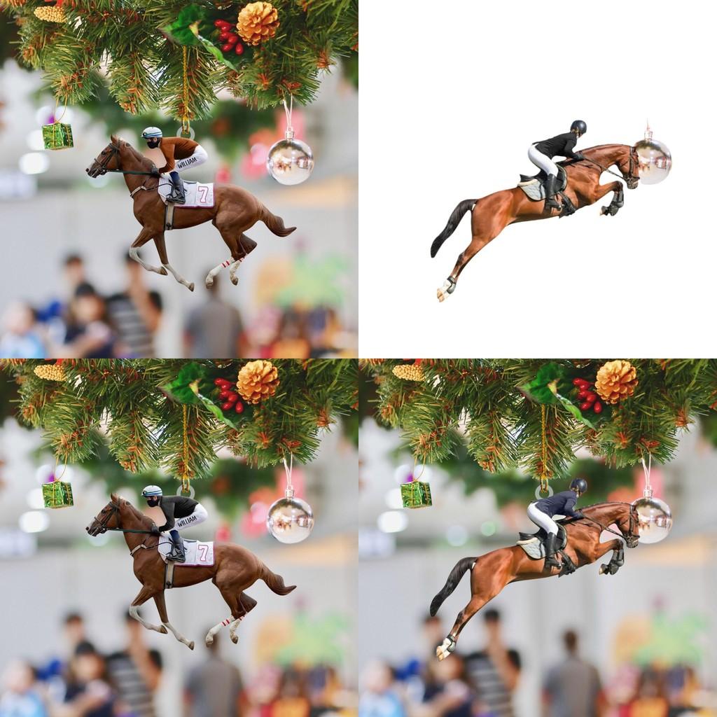 Adorable Cartoon Style Acrylic Horse Riding Decor For Interior Car Accessories
