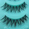 5 Paires Faux Cils Faux Cils Naturels Désordonnés Noirs Fait Main pour Filles Outil de Beauté