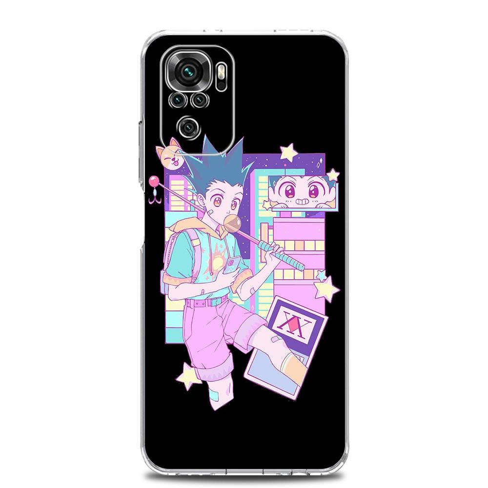 Killua Hunter × Hunter Anime Phone Case For Xiaomi Redmi Note 12 11 9S 9 8 10 Pro Plus 7 8T 9C 9A 8A K40 Gaming Clear Cover