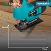 YOFIDRA 19mm Brushless Electric Jig Saw Infrared Laser Curve Saw Variable Speed MultiFunction Cutter For Makita 18V Battery Pin