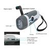 AM FM Radio Portable Hand Crank Radio with Flashlight SOS Alarm Power Bank for Outdoor Emergency