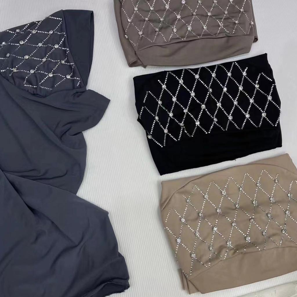 Femme Prière Turban Intérieur Casquettes Mariage Église Hijab Hijab Léger Temps Chaud Musulmans Prière Protection Solaire Foulard Islamique
