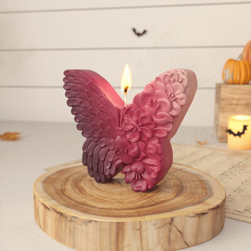Flower Bar DIY Halloween Butterfly Candle Mold Skull Snakehead Dropping Glue Mold Undead Day Silicone Baking Mold