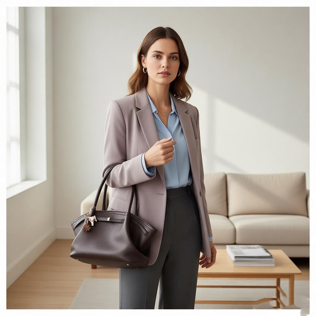 Luxury Lychee Pattern Underarm Shoulder Bags PU Leather Solid Color Women's Handbags Large Capacity Tote Bag Travel