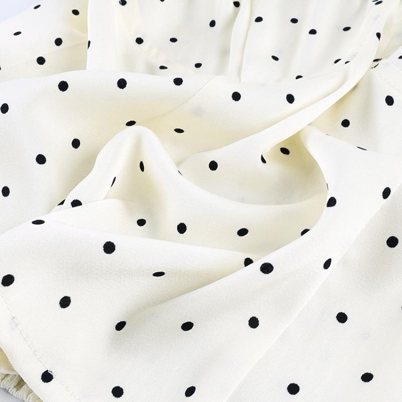 Women Fashion Commuter Polka Dot Slim Spaghetti Strap Camisole Tank Top