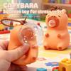 Fun Capybara Doll Pinch Pendant Toys Squeeze Spit Bubble Decompression Toy Children'S Schoolbag Doll Pendant Decoration Gift