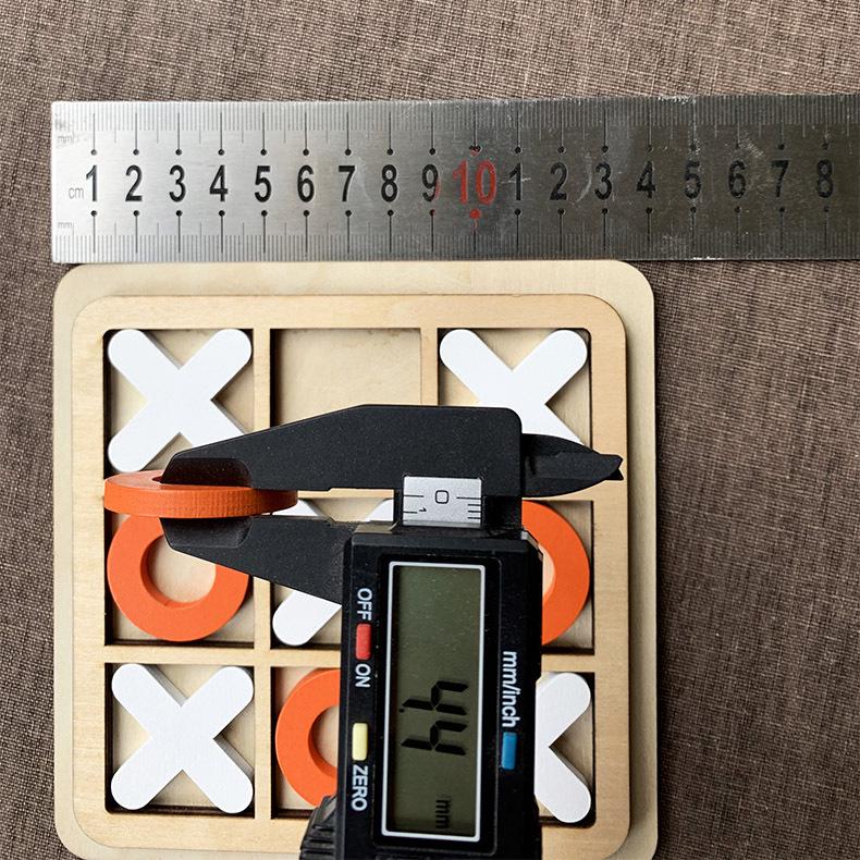 XO Wooden Tic Tac Toe Casual Battle Tabletop Game