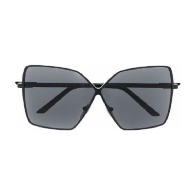 Prada Logo Metal Butterfly Sunglasses Women sunglasses Black PR50YS 64