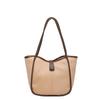 2026 Spring New Vintage Solid Color Large Capacity Tote Hobo Shoulder Top Handle Bag Women Fashi Casual Commuter Handbag