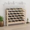 Day and Night - Day and Night Solid Pine Wood Wine Rack 109.5x30x82 Cm