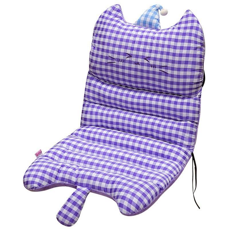 Office And Cozy Study Seat Pad With Bubble Checkered Pattern Plush Toy Gift