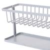 Kitchen Sponge Holder with Drain Tray Drainer Dish Rack for Sink