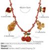 Fashion DIY pendant bracelet stainless steel gold-plated non-fading strawberry cherry necklace jewelry women
