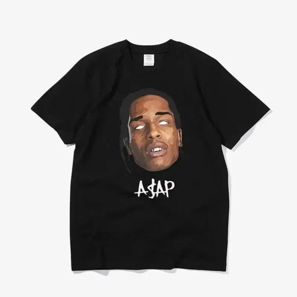 

HIP HOP High Street Gothic Tees Portrait Casual Harajuku Tops Short-sleeved T-shirt 3XL
