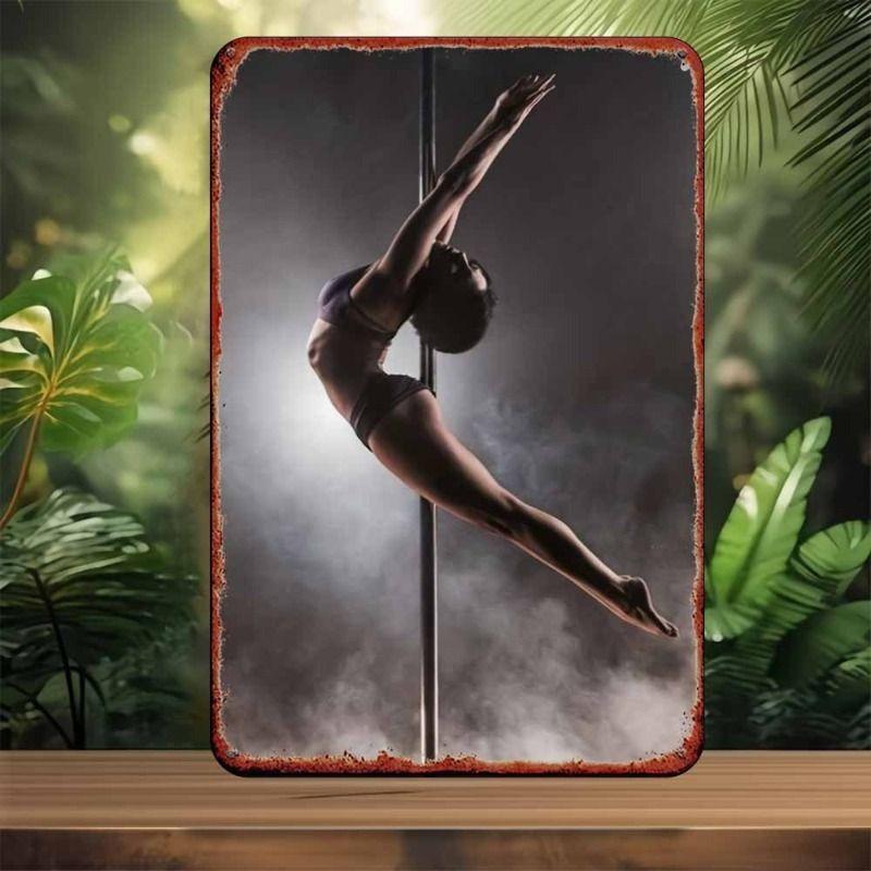 Gym Motivation Metal Tin Sign Fitness Weightlifting Dumbbell Wall Art Decor Home Gym Garage Man Cave Poster Painting