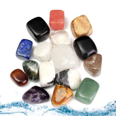 5 pezzi di pietre burattate naturali assortite miste alla rinfusa per la guarigione dei cristalli Reiki da 10 a 25 mm, COLORI MISTI