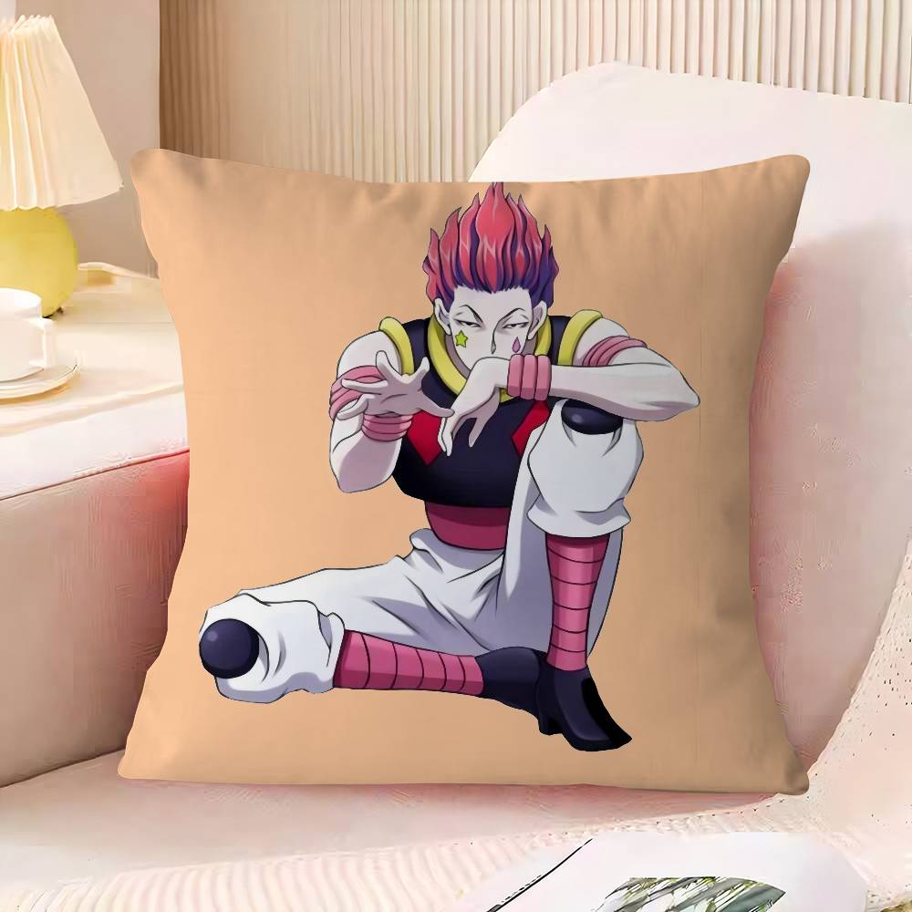 

Manga Hunter-Hunter Hisoka Cushion Cover Pillowcase Upholstery Sofa Throw Pillow Home Decor Pillowcas 16x16Inch