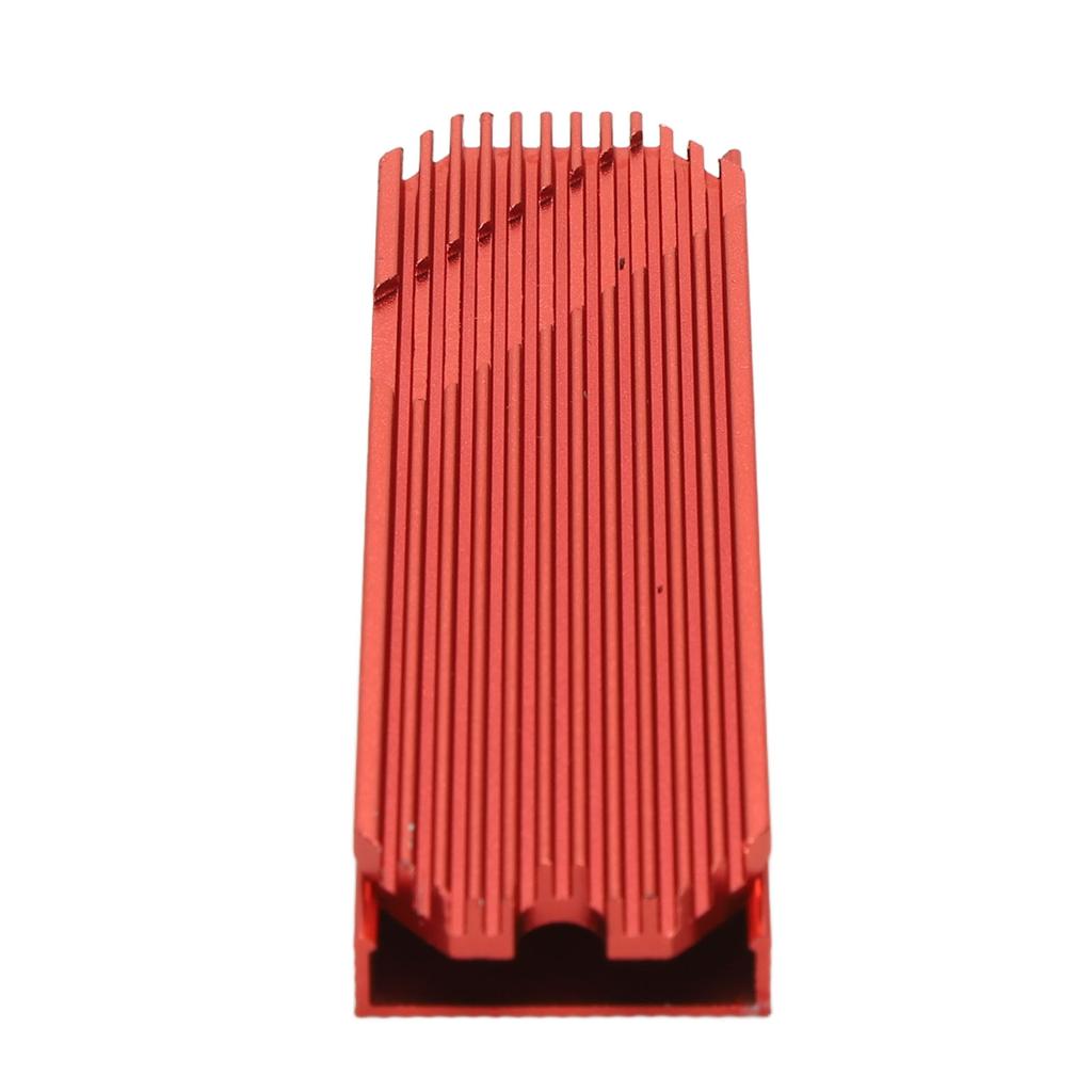 M.2 2280 SSD Heatsink Anodized Aluminium Alloy Fast Heat Conduction M.2 2280 SSD Cooler for Desktop Computer Red