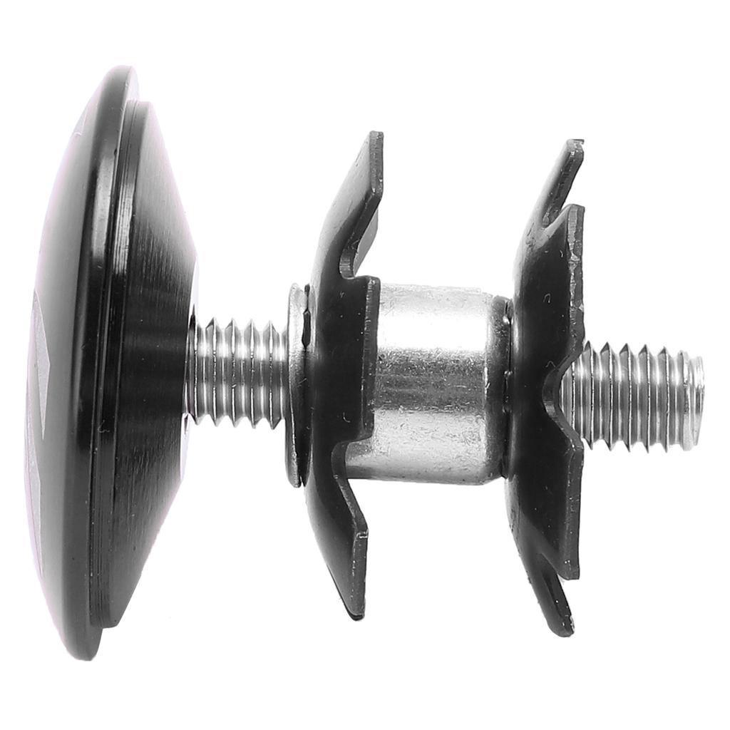 Bike Headset Top Cap Aluminum Alloy Star Nut Stem Cap Stem Fork MTB Road Bicycle AccessoryBlack