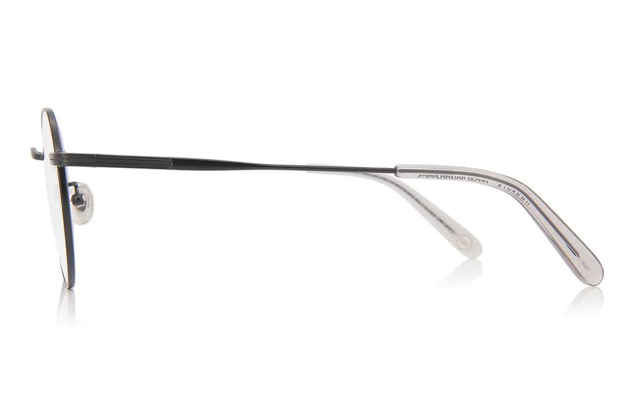 OWNDAYS Clear Fashionable Round Frame for Men and Blue Light UV Metal Sunglasses, Women, Blocking, Protection, Frame, Stylish, Black, CSU1001B-2S-C1