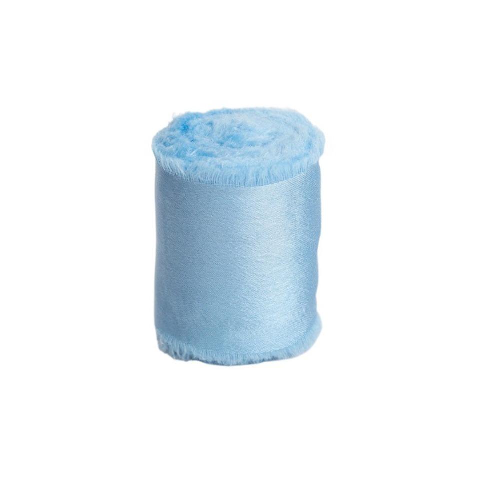 1 Roll 1.6in X 5Yd Solid Satin Ribbons Frayed Ribbons for Crafts Silk Ribbons  for Wedding Decor