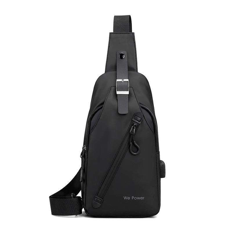High Quality Waterproof Men Chest Bag Nylon Large Capacity Outdoor Travel Shoulder Bag Casual Crossbody Messenger Bag