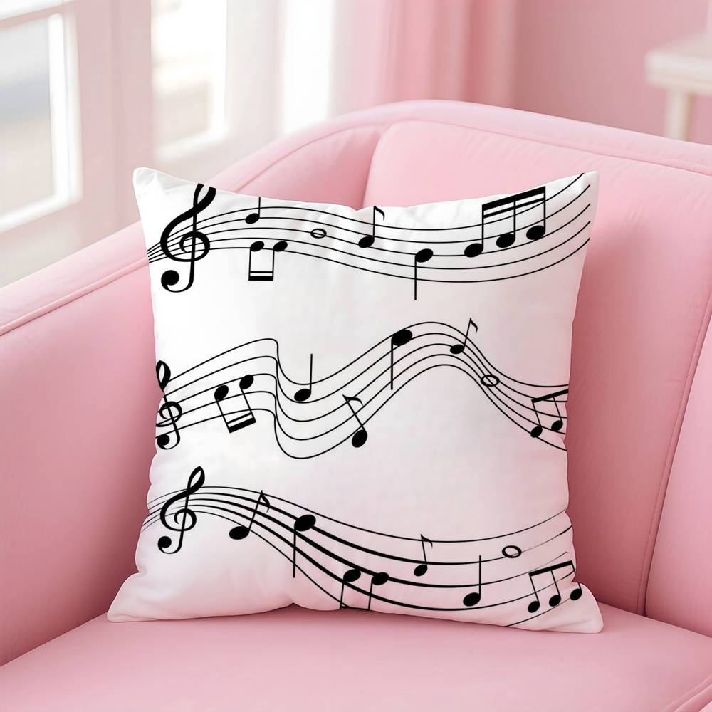 

Печать нот Наволочка с рисунком наволочка для гостиной диванная подушка наволочка для декора комнаты в спальне 16x16Inch