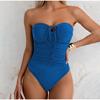 2025 New Women's One-piece Strapless Swimsuit, Sexy Necktie Swimsuit, Summer Beach Pool Clothing, Sportswear Women's Swimsuit.