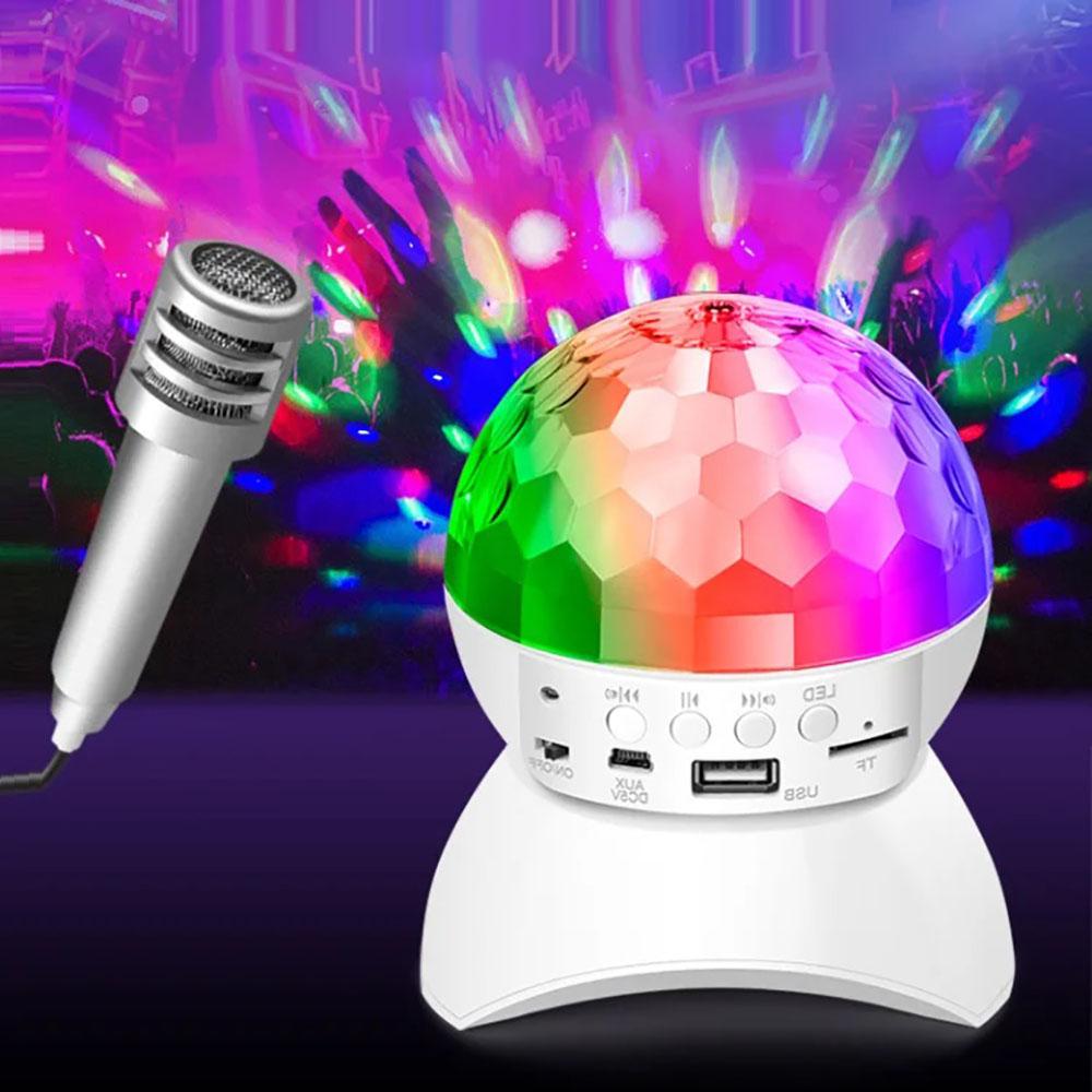 Bluetooth Audio Dj Light 360 Surrounding Disco Ball Colorful Crystal USB Stage Lamp Consoles led Lights For Disco Parties