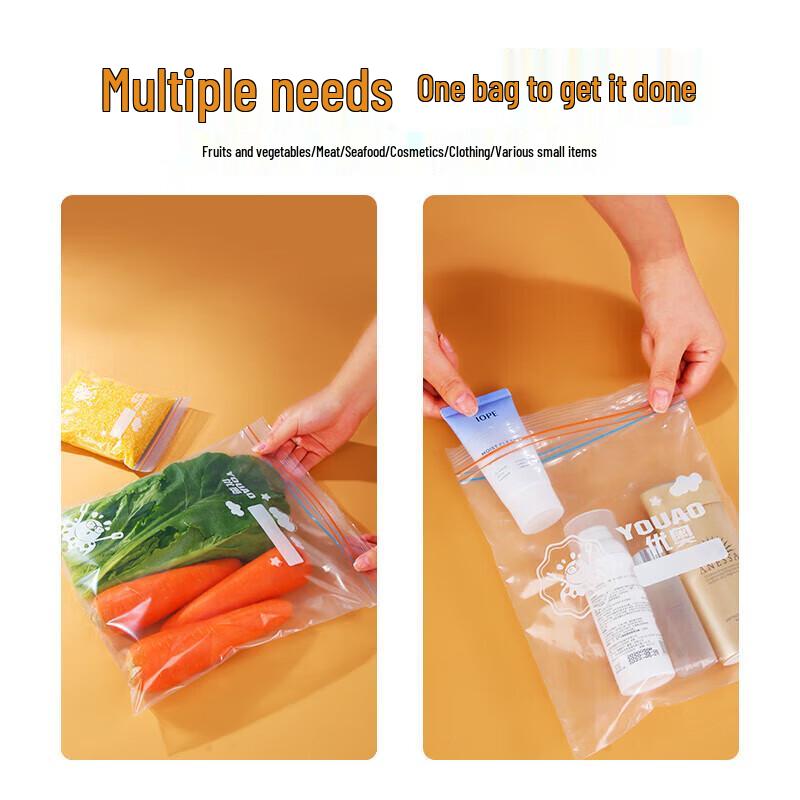 YOUAO Double-Seal Ziplock Storage Bags
