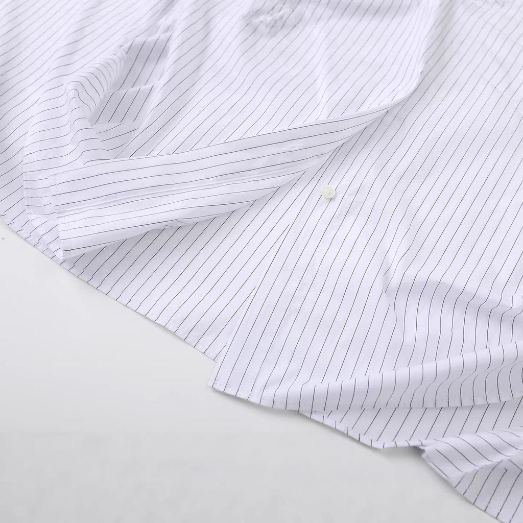 2026 Spring Women's Casual Striped Lapel Shirt - Simple, Versatile, and Chic