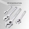 Multifunctional Adjustable Bathroom Wrench with Large Opening and Narrow Design