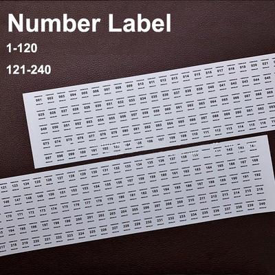 NO.1-240 Nail Polish Number Sticker Label Color Gel Bottle Lipstick Nails Tips Display Mark Numbering Manicure Tool Varnish Glue