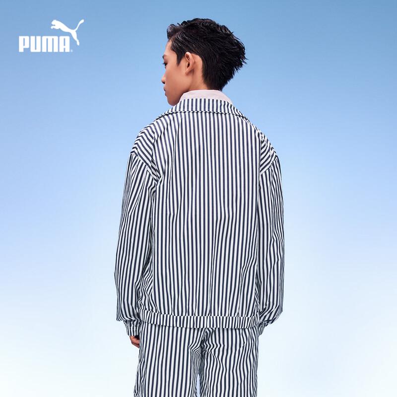 Puma Kids' Striped Sun Protection Woven Jacket