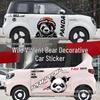 Kompatybilne Naklejki Macaron z Klejącej Kukurydzy dla Wuling Hongguang MINI - Design Drapnięcia Violent Bear