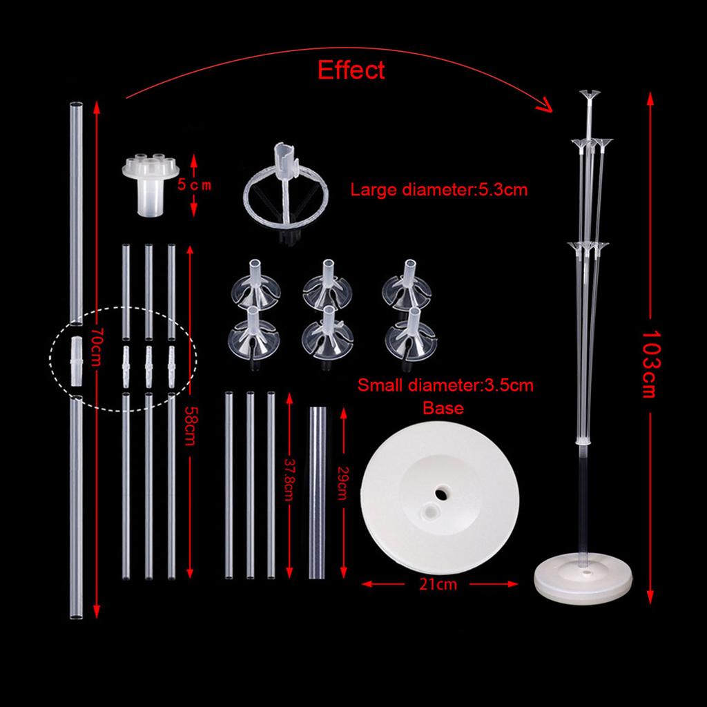 Birthday Balloon Support Balloon Stand Balloon Holder Balloon Stick Tubes Wedding Birthday Party Decoration Kids Baby Shower