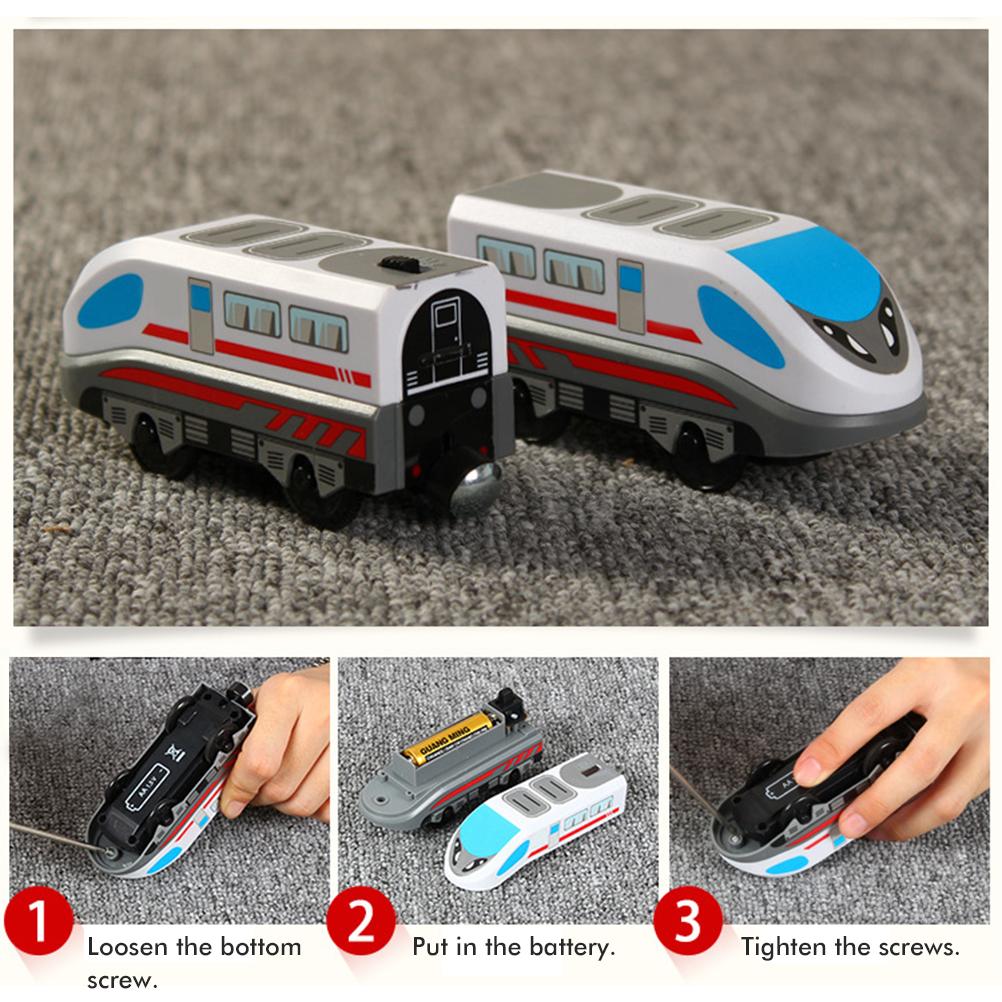 Electric Train Magnetic Track Hape Steam Train Classic Children"s  Toy