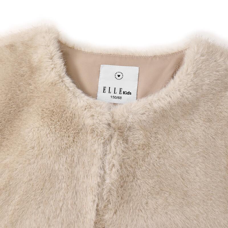 ELLE KIDS Girl's Faux Mink Fur Winter Coat