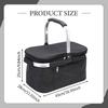 Foldable Insulated Bag Picnic Basket Food Delivery Insulation Handbag for Camping