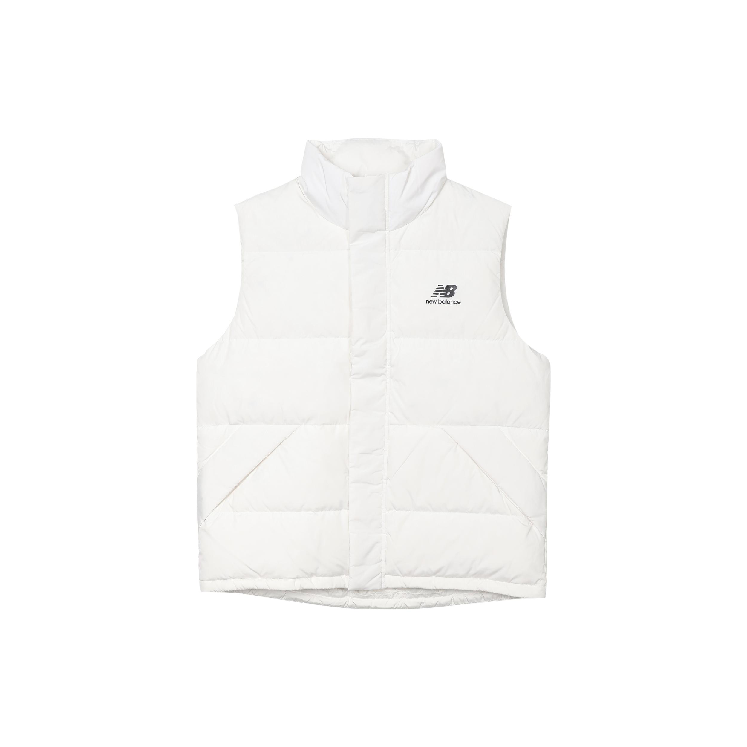 New Balance Vests Men s White Stand Collar Moderate Other AMV23347-CIC XL