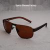 Polarized Metal Frame Sunglasses: Tough Style with Woven Spring Legs for Outdoor Sports