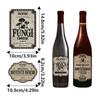 12pcs Halloween Wine Bottle Decals Self Adhesive Liquor Bottle Labels Stickers Portable Wine Bottle Sticker For Pub Bars Home